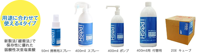 iPOSH製品ラインナップ